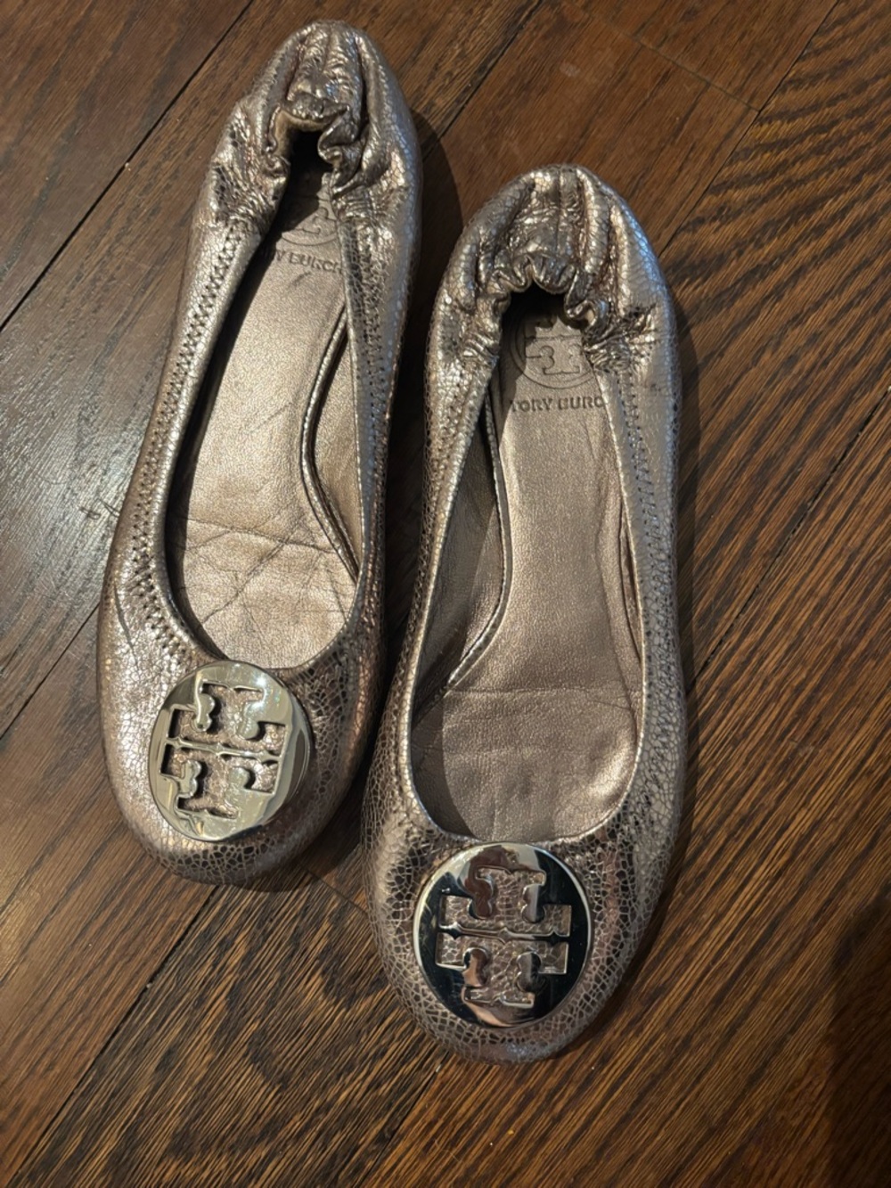 Tory Burch Reva Ballet Flats - Pewter